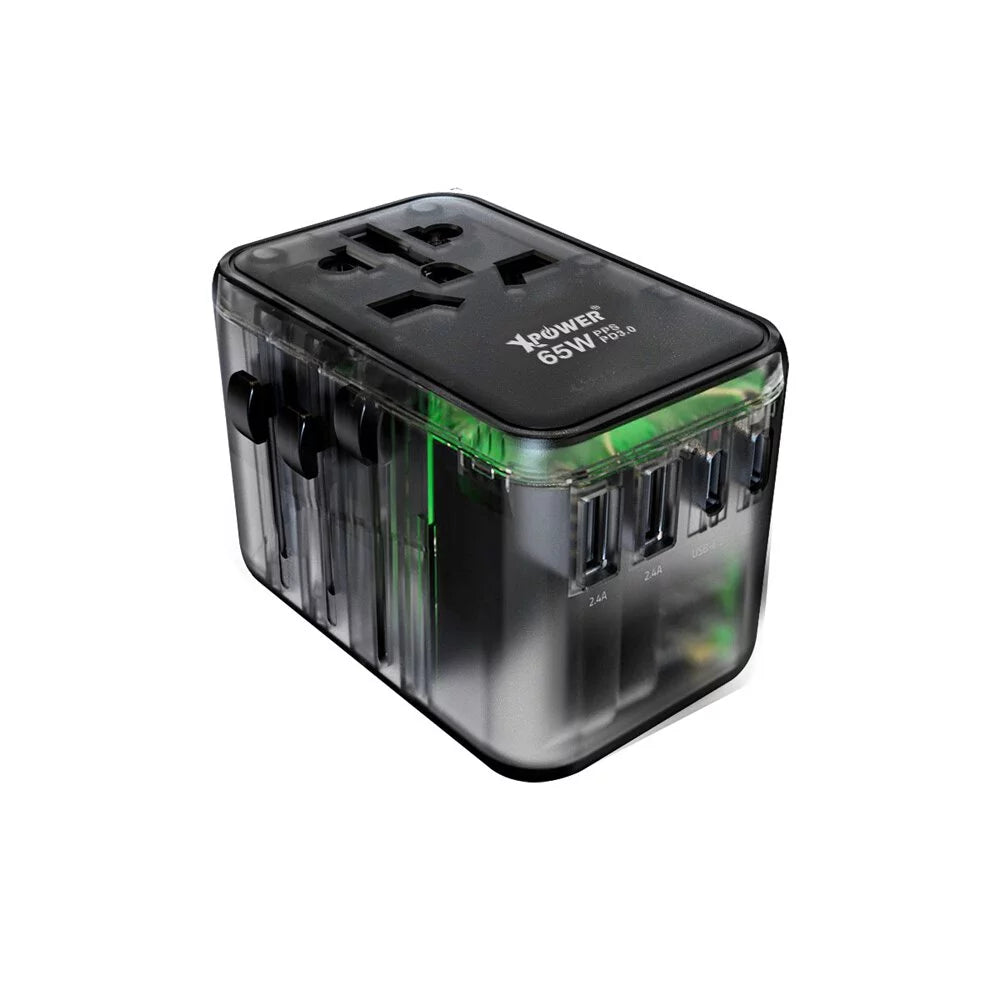 Xpower, 65W 5 Ports GaN PD Travel Adaptor