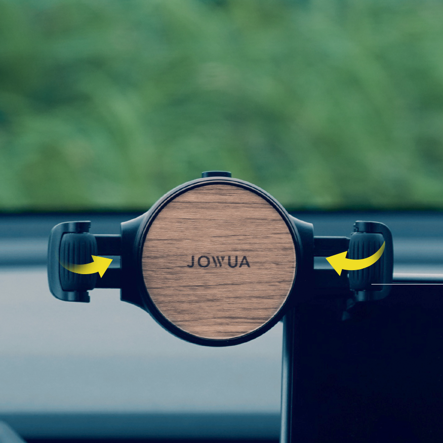 Jowua, 6D Tesla Compatible Invisible Foldaway Car Mount (Universal Roller Mount)