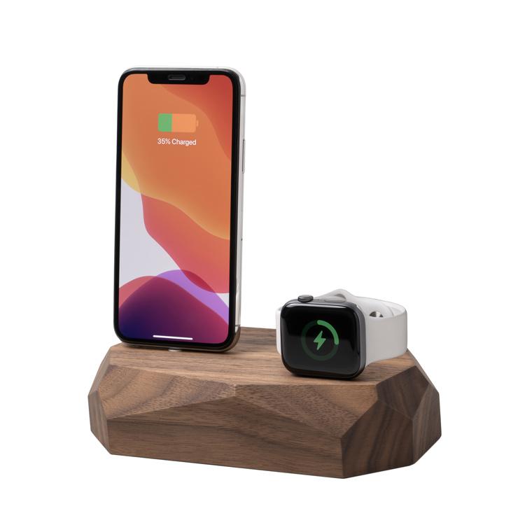 OAKYWOOD, Apple Charging Station - Combo Dock For iPhone & Apple Watch (Lightning cable included)