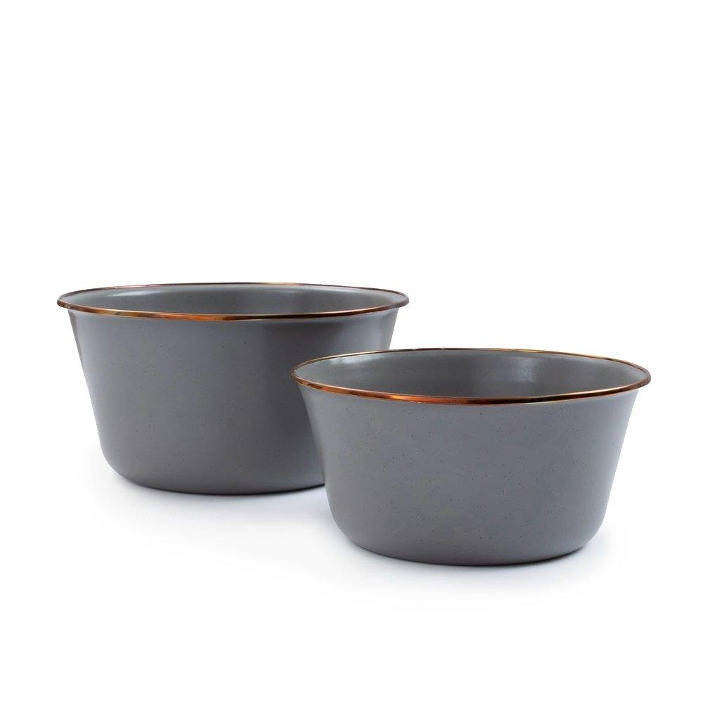 Barebones, Barebones Enamel Mixing Bowl - Set of 2