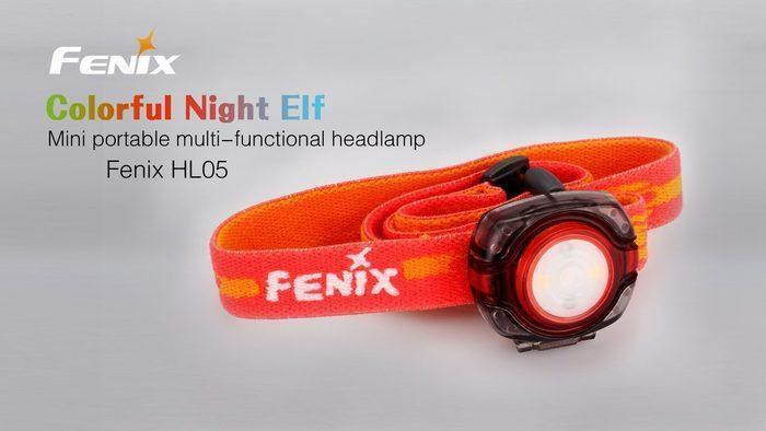 Fenix, (Clearance) Fenix HL05 LED Headlamp - Orange Red