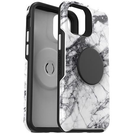 OTTERBOX, (Clearance) Otterbox iPhone 12 mini Otter + Pop Symmetry Series Case white marble - White Marble Graphic