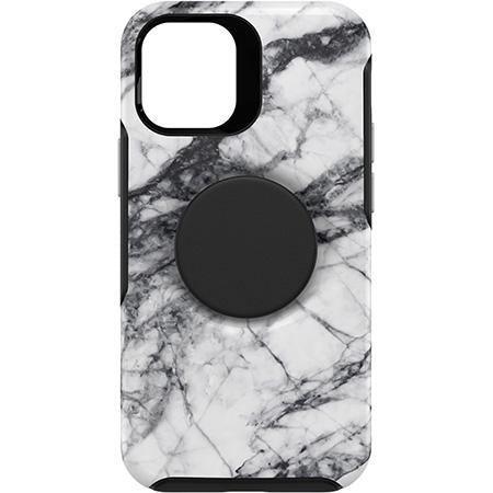 OTTERBOX, (Clearance) Otterbox iPhone 12 mini Otter + Pop Symmetry Series Case white marble - White Marble Graphic