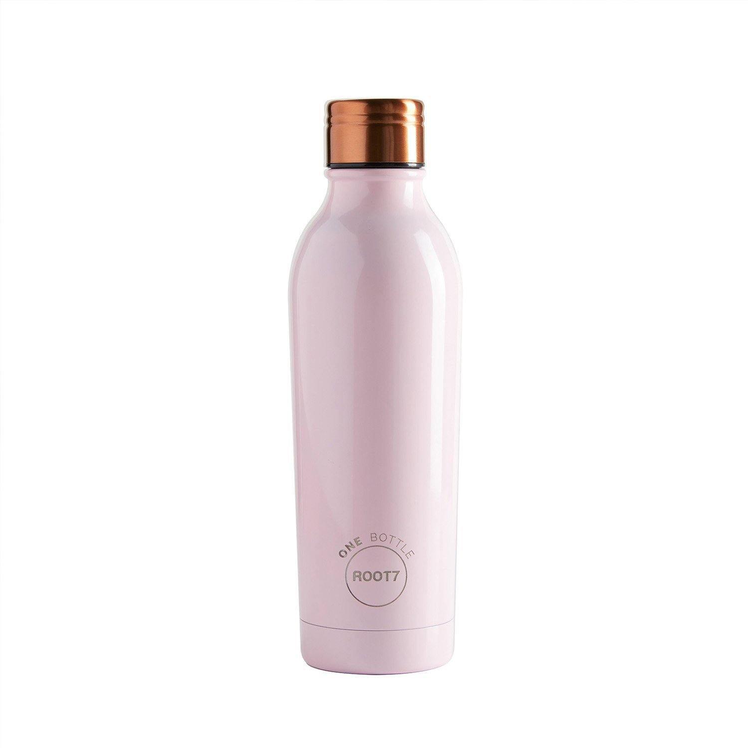 Root7, (Clearance) Root7 OneBottle® Millennial Pink Double-Walled Stainless Steel Water Bottle 500ml