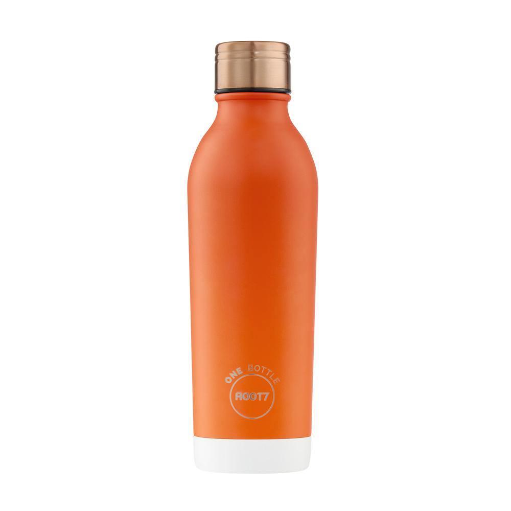 Root7, (Clearance) Root7 OneBottle® Orange Split Double-Walled Stainless Steel Water Bottle 500ml