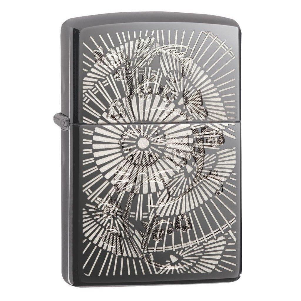 Zippo, (Clearance) Zippo Asian Floral Windproof Lighter (29421)