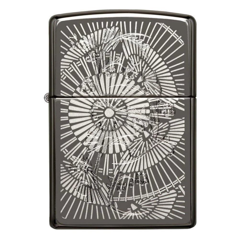 Zippo, (Clearance) Zippo Asian Floral Windproof Lighter (29421)