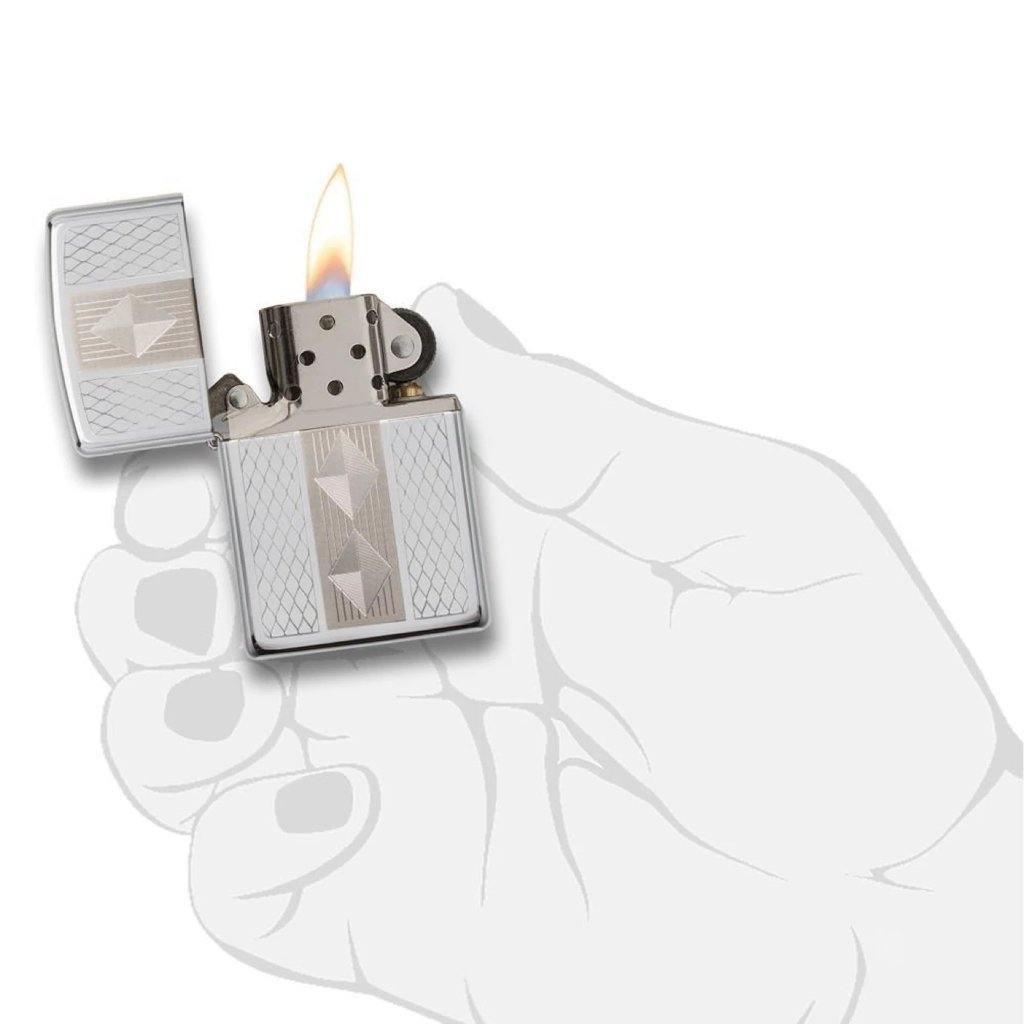 Zippo, (Clearance) Zippo Diamond Grill Windproof Lighter (29424)