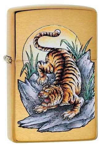 Zippo, (Clearance) Zippo Tiger Tattoo Design Windproof Lighter (49116)