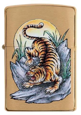 Zippo, (Clearance) Zippo Tiger Tattoo Design Windproof Lighter (49116)