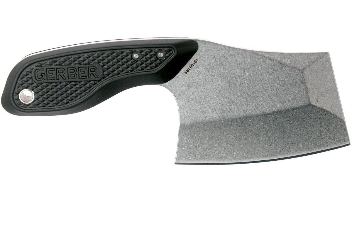 Gerber, Gerber Tri-Tip Mini Cleaver Black Stonewashed fixed knife