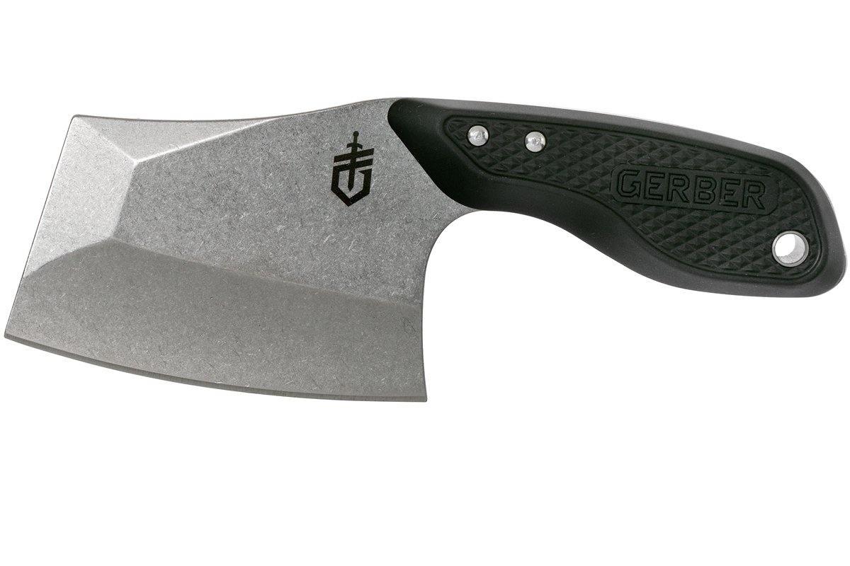 Gerber, Gerber Tri-Tip Mini Cleaver Black Stonewashed fixed knife