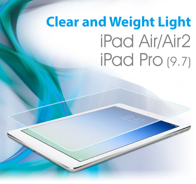 Hoda, Hoda 0.33mm Full Coverage Tempered Glass for iPad Air/ Air 2/ Pro 9.7"