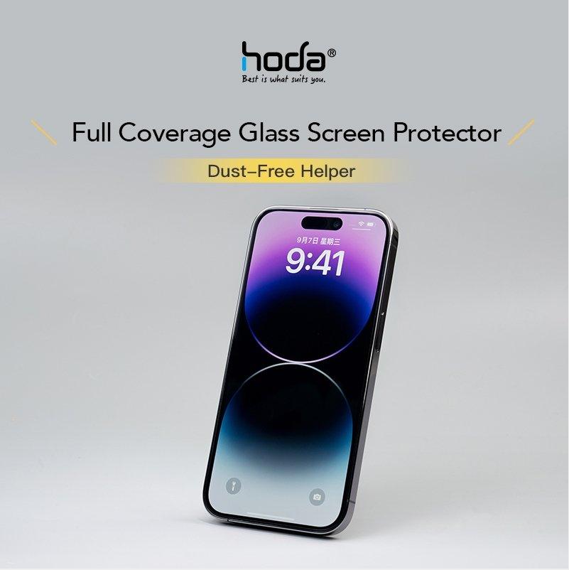 Hoda, Hoda Clear Glass Screen Protector with Dust-Free Helper for iPhone 14 Series