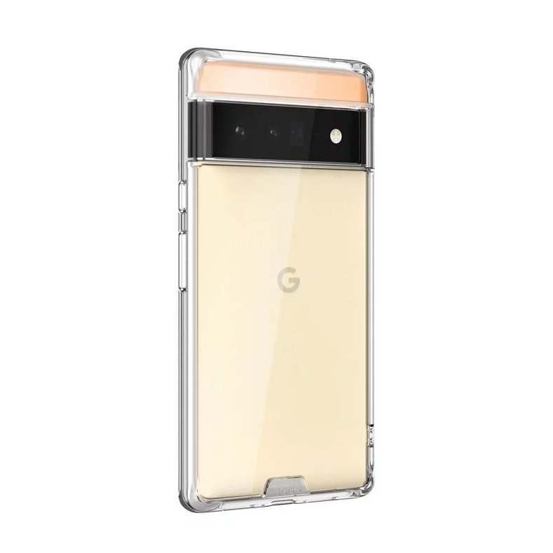 Hoda, Hoda Crystal Pro Glass Case Military Standard for Google Pixel 6 Series - Clear