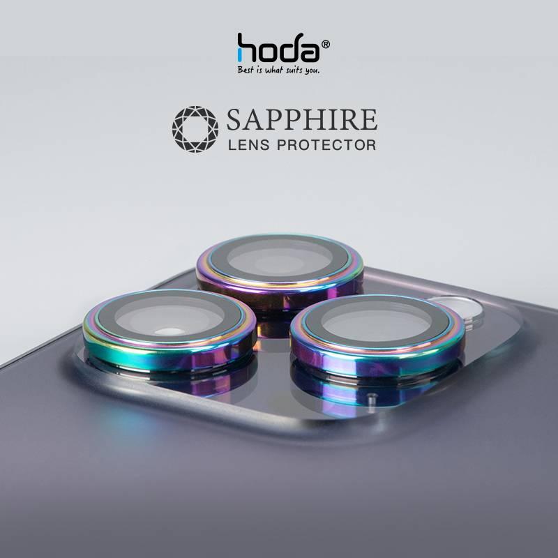 Hoda, Hoda Sapphire Lens Protector with Helper for iPhone 15 Pro/15 Pro Max (3pcs)