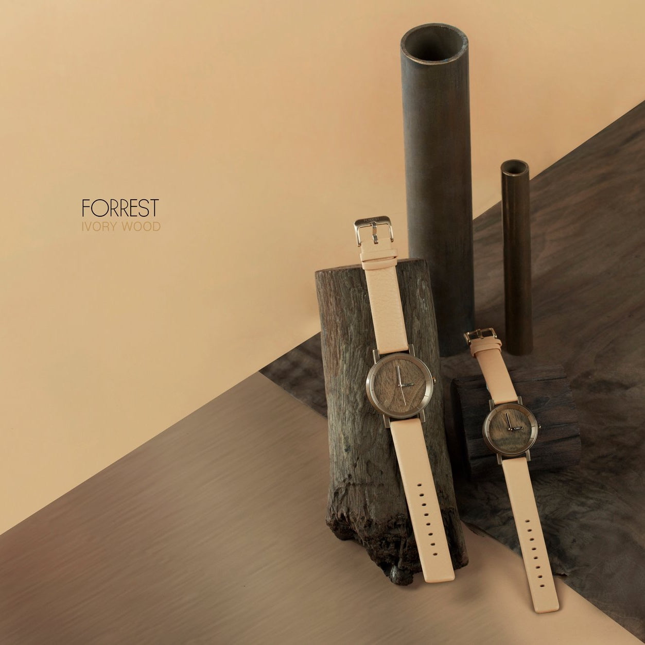 Forrest, Ivory Wood - Designer Timepiece by Forrest