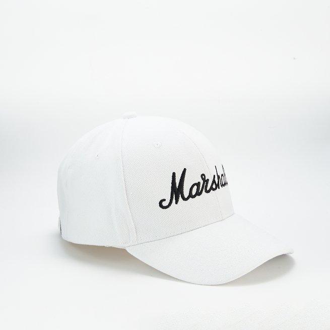 Marshall, Marshall White Baseball Cap With Black Logo