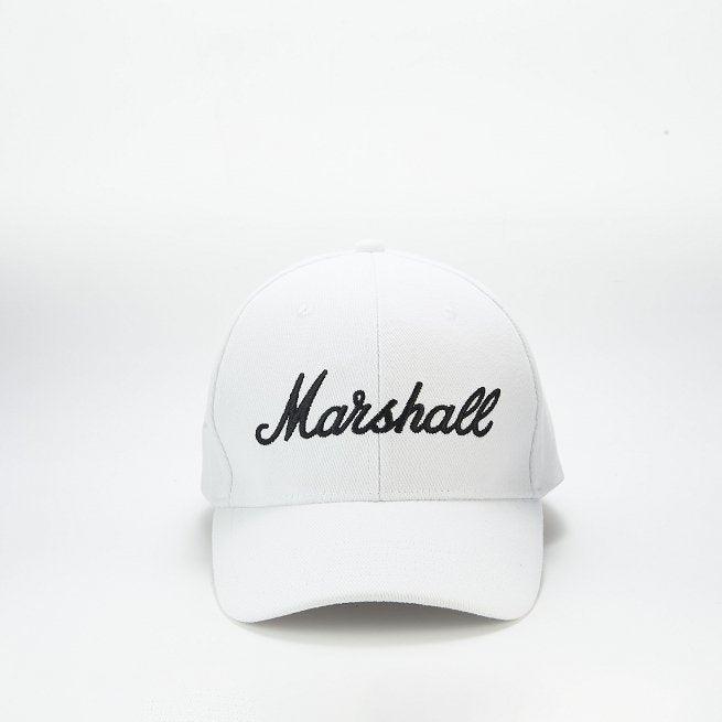 Marshall, Marshall White Baseball Cap With Black Logo