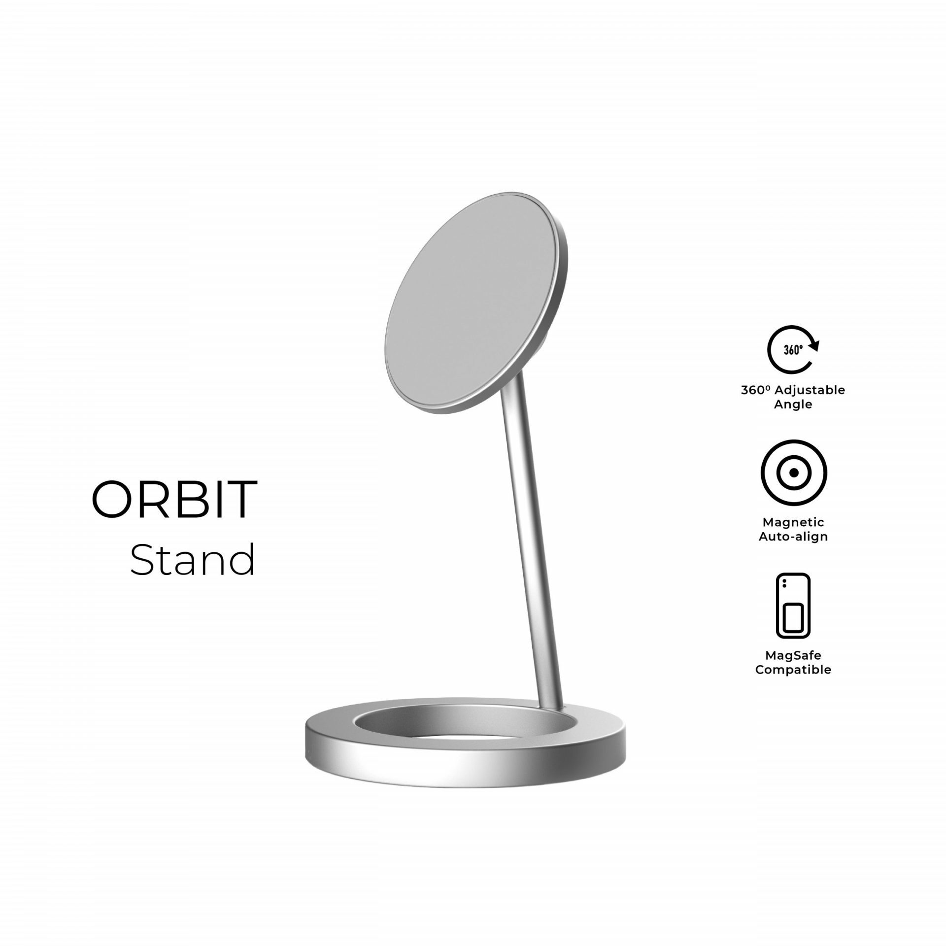 Charby, Orbit Stand - 360° Adjustable MagSafe Stand