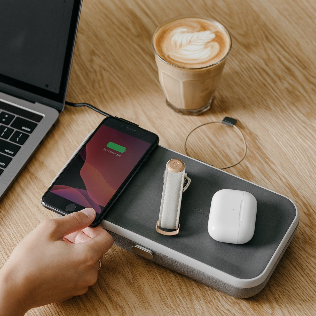 Orbitkey, Orbitkey Nest - Desk organiser + Wireless Charger