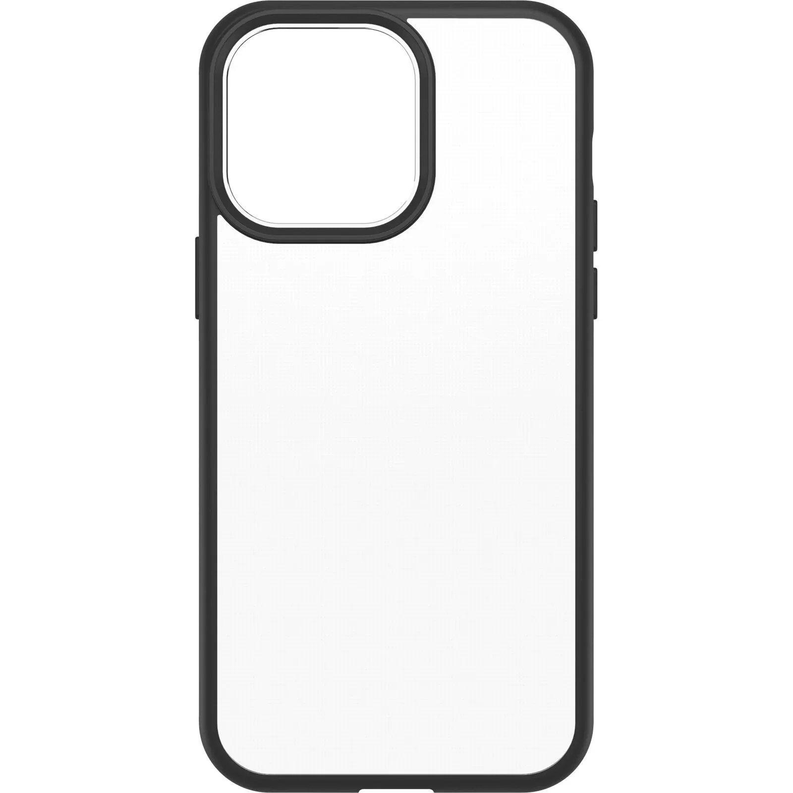 OTTERBOX, OtterBox React Series Antimicrobial Case compatible for iPhone 14 series - Black Crystal