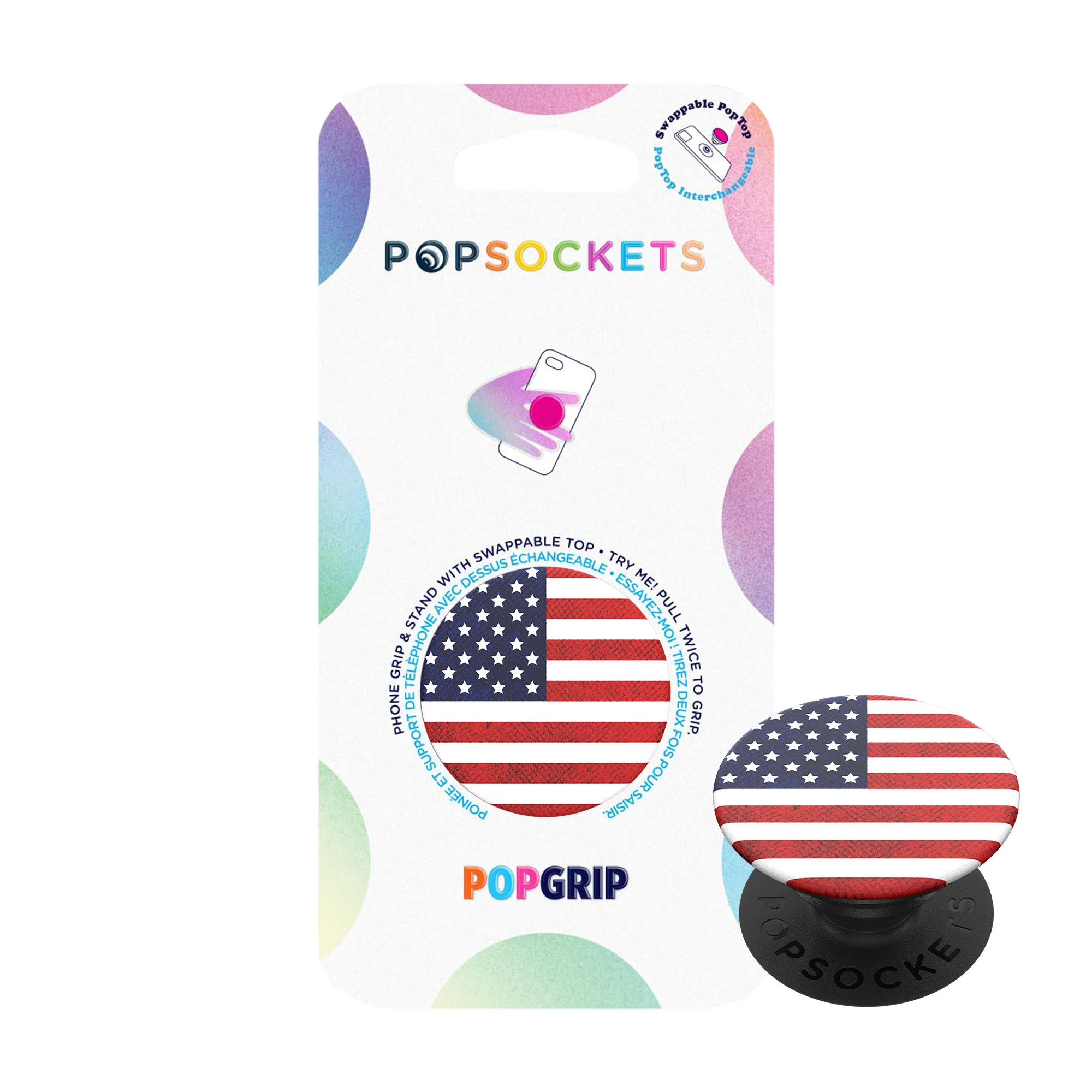 Popsockets, PopSockets Phone and Tablet Swappable PopGrip - Vintage American Flag