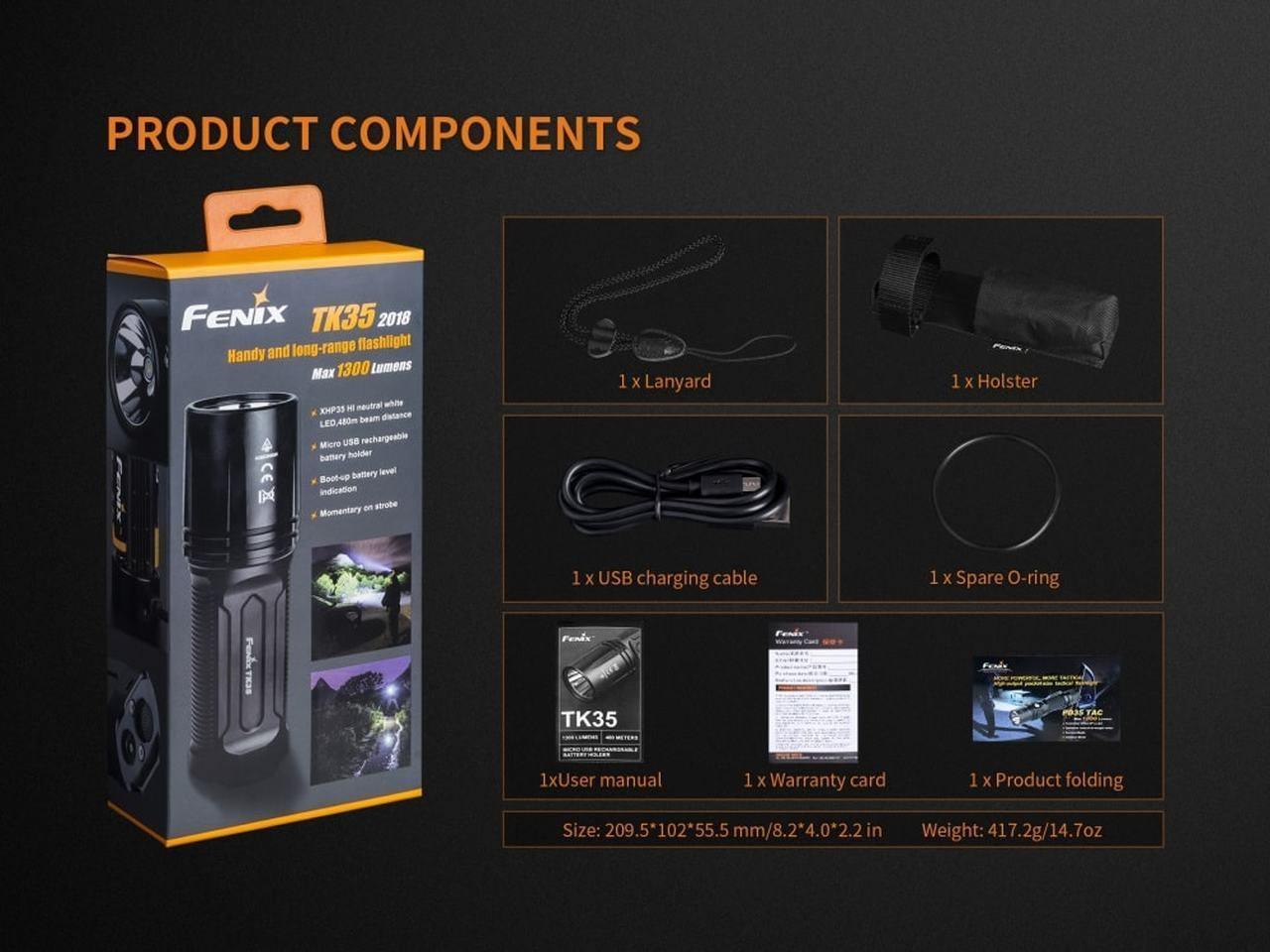 Fenix, (Promo) Fenix TK35 LED Flashlight