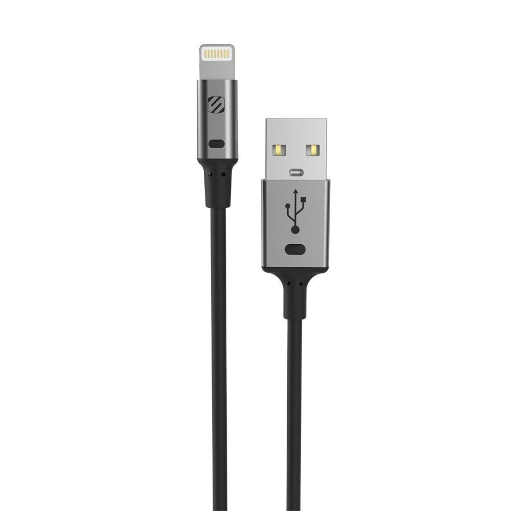 Scosche, Scosche StrikeLine II Charge and Sync Cable for Lightning Devices - Grey