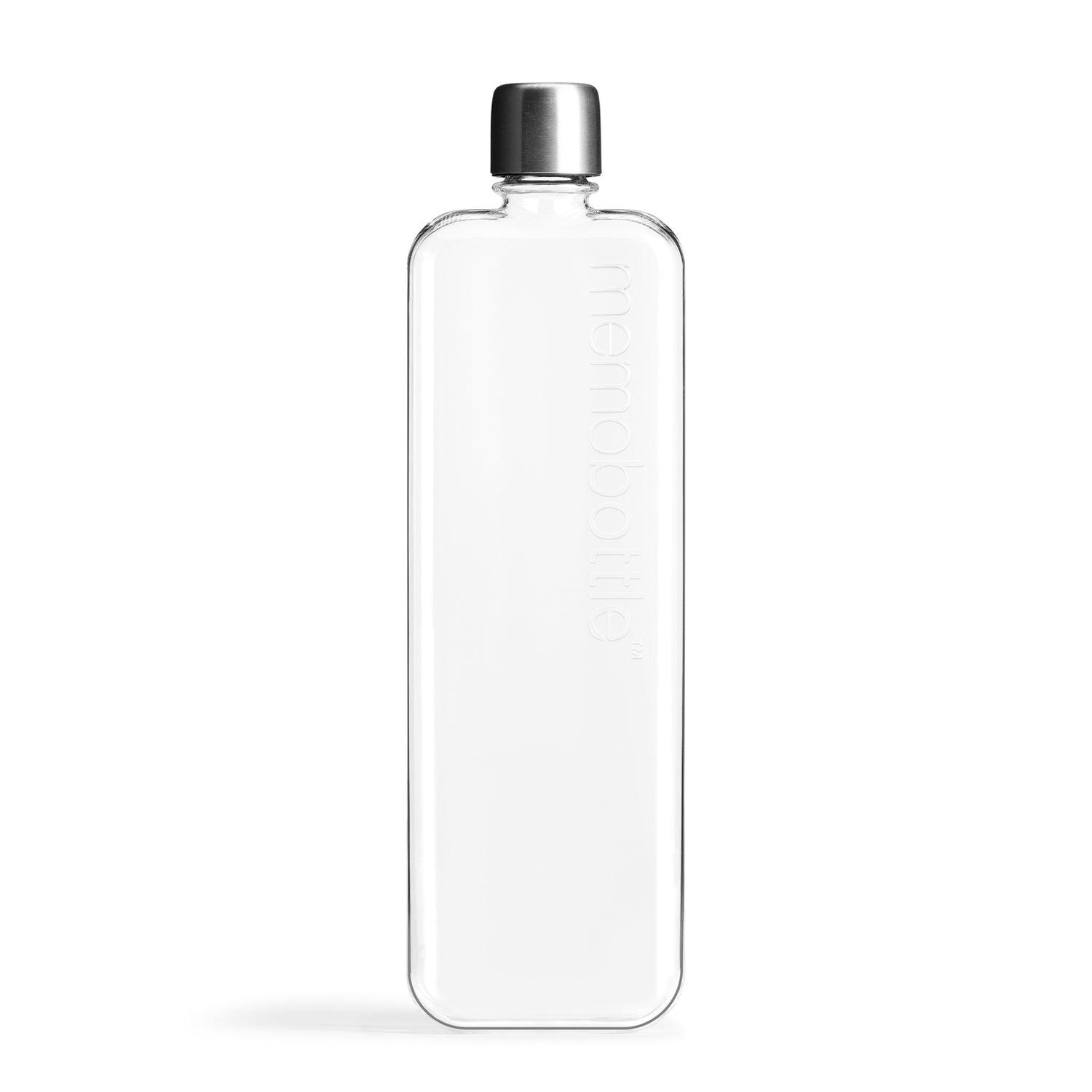 MEMOBOTTLE, Slim Memobottle - The flat water bottle that fits in your bag | BPA Free | 15oz (450ml)