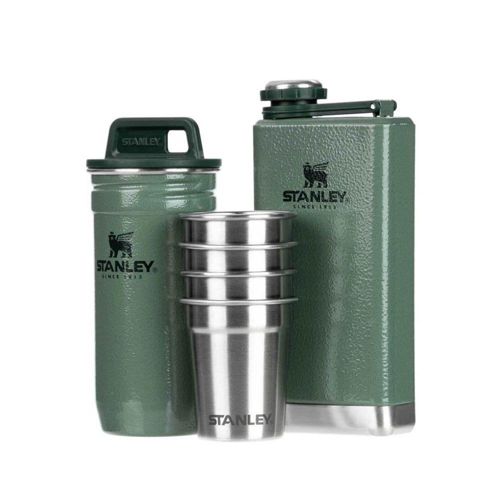 STANLEY, Stanley Adventure Shot Glass set + Flask - Hammertone Green