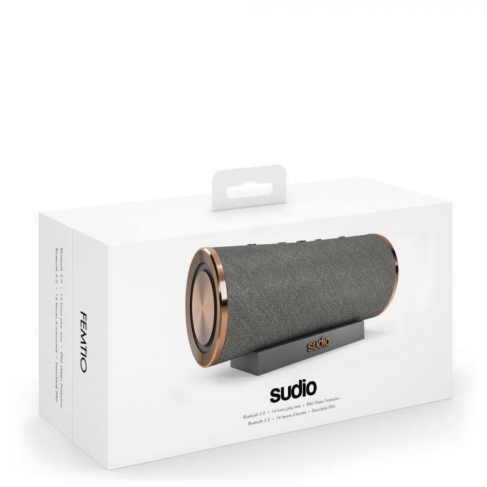 Sudio, Sudio Femtio Portable Waterproof Bluetooth Speaker - Anthracite