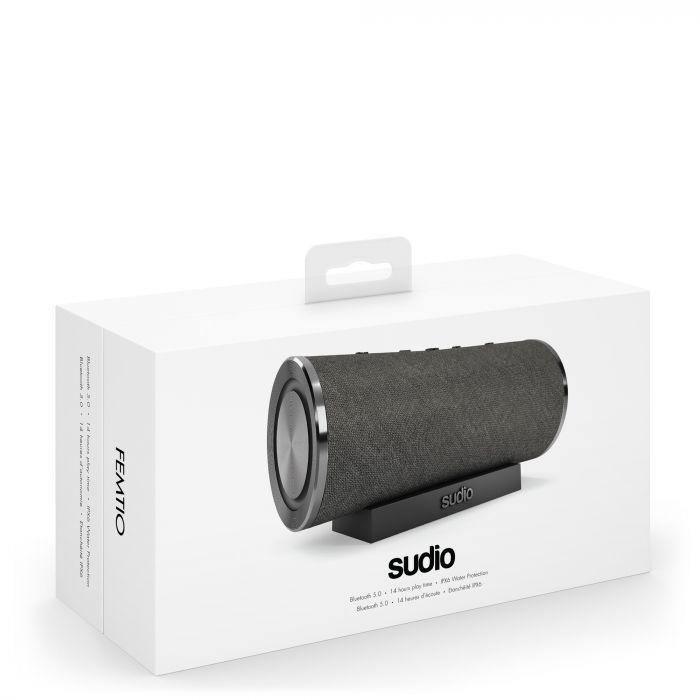 Sudio, Sudio Femtio Portable Waterproof Bluetooth Speaker - Black