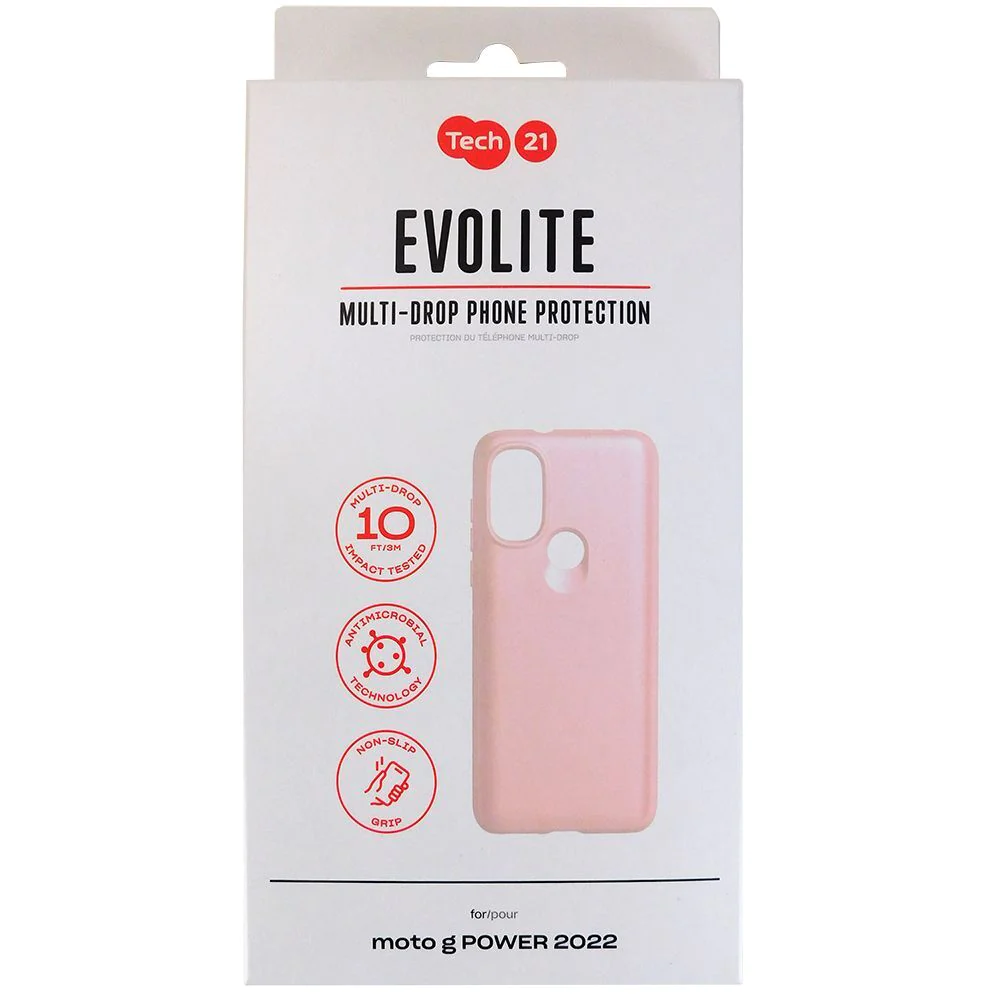 Tech21, Tech21 Evo Lite moto g POWER (2022) Case - Dusty Pink