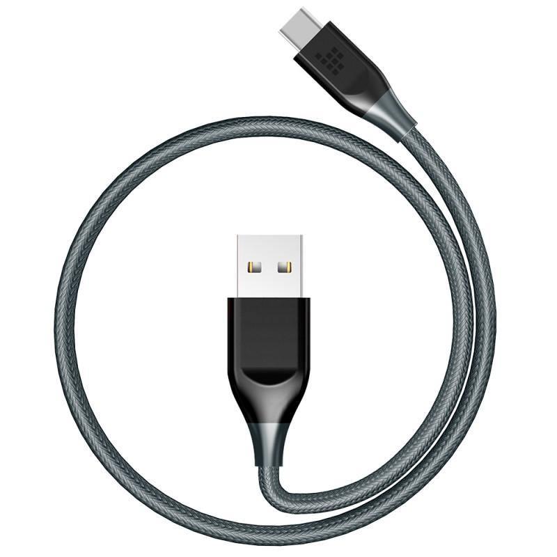 Tronsmart, Tronsmart ATC Braided Nylon USB-C to USB-A Cable - Black