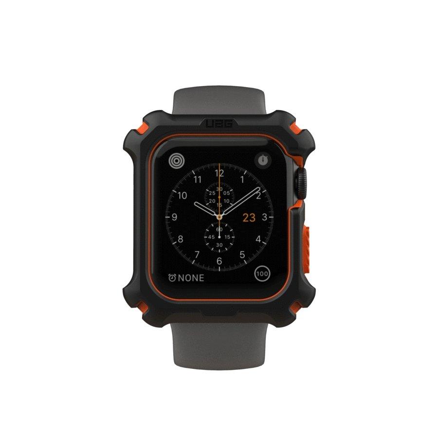 UAG, UAG Watch Case 44mm for Apple Watch (Series 4 & 5) - Black/Orange