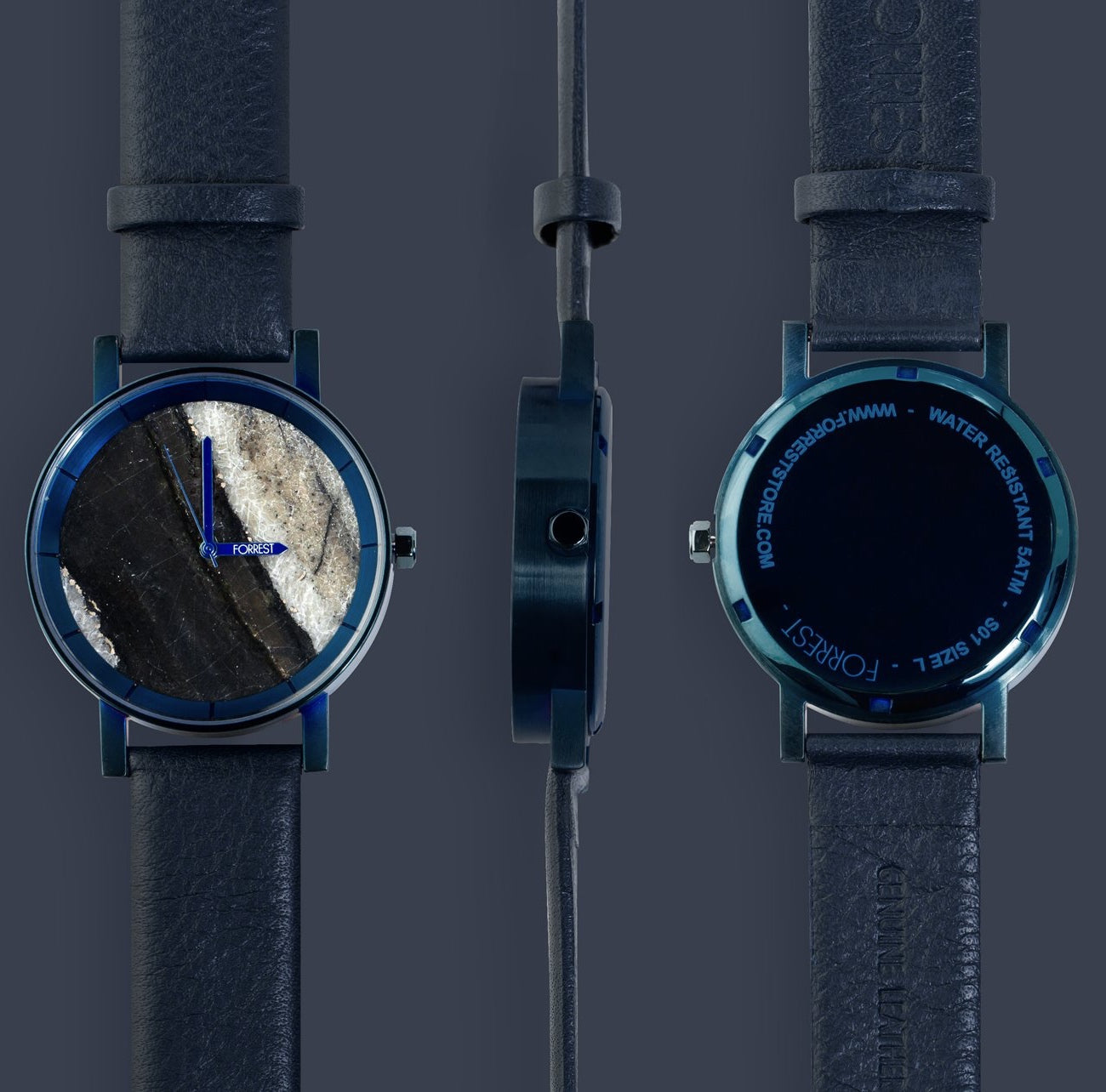 Forrest, Ultramarine Stone - Designer Timepiece by Forrest