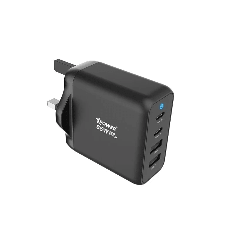 Xpower, XPower Wall Charger 65W 4 Ports Mini GaN GW65 - Black