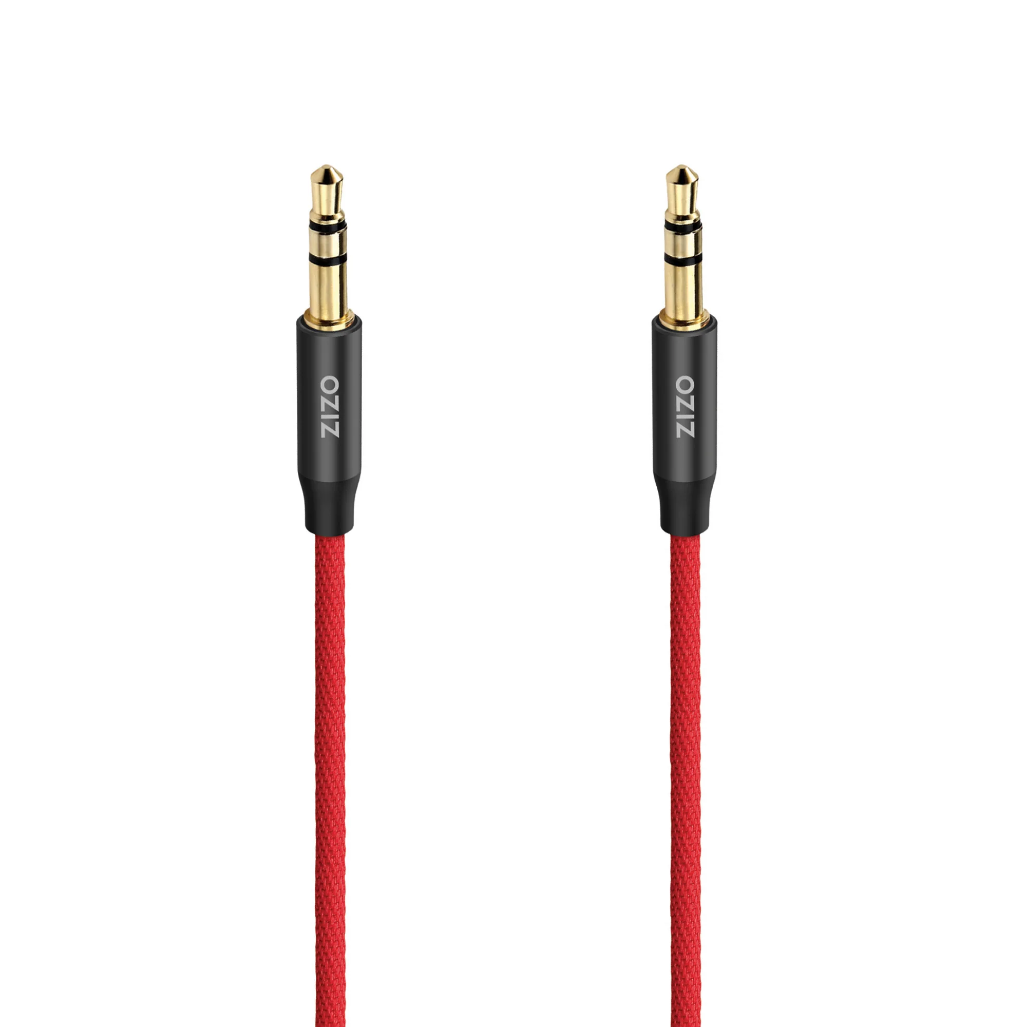 Zizo, ZIZO 3.5 mm Male to Male Stereo Audio Aux Cable - Black & Red