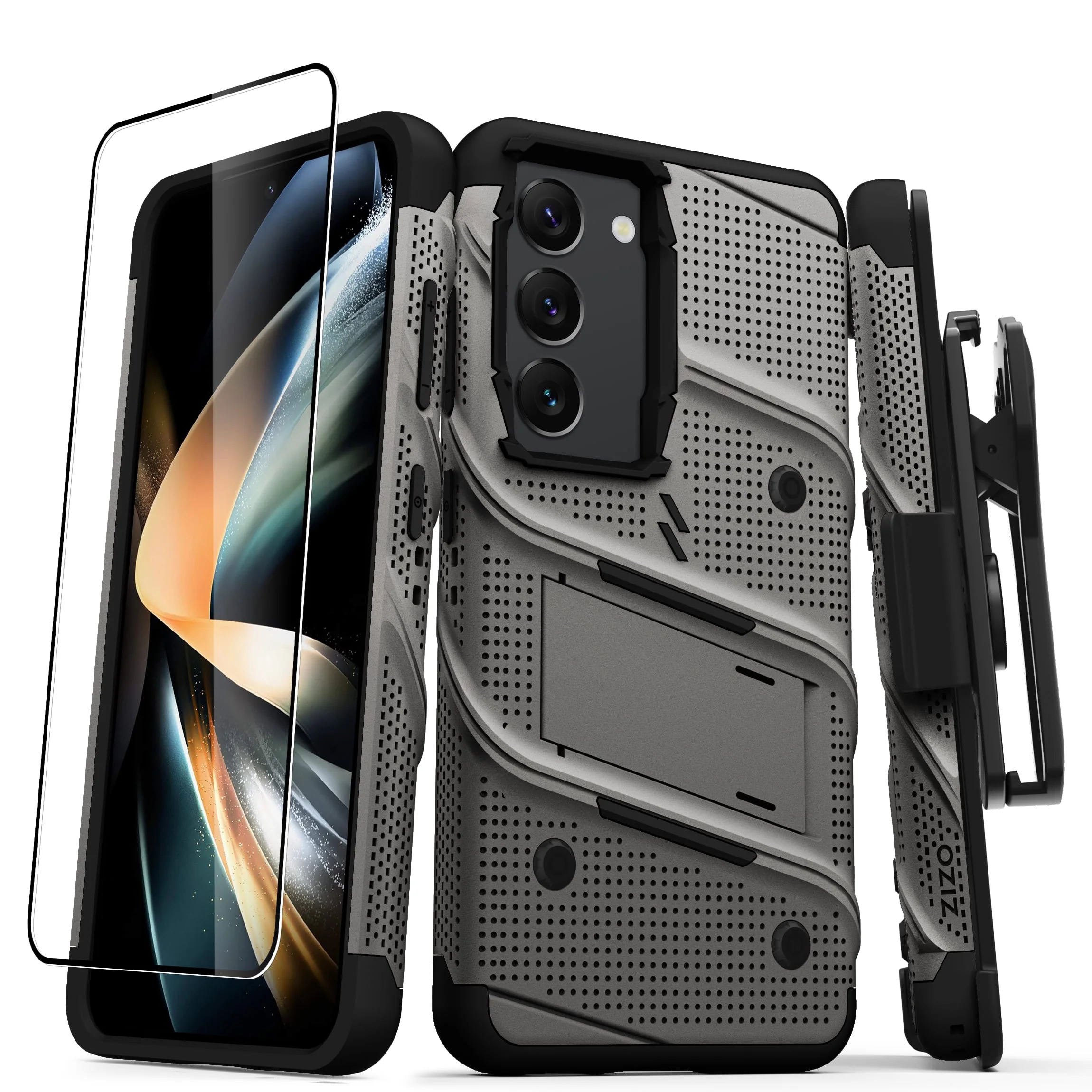 Zizo, ZIZO BOLT Bundle Galaxy S23 Case - Gun Metal Gray