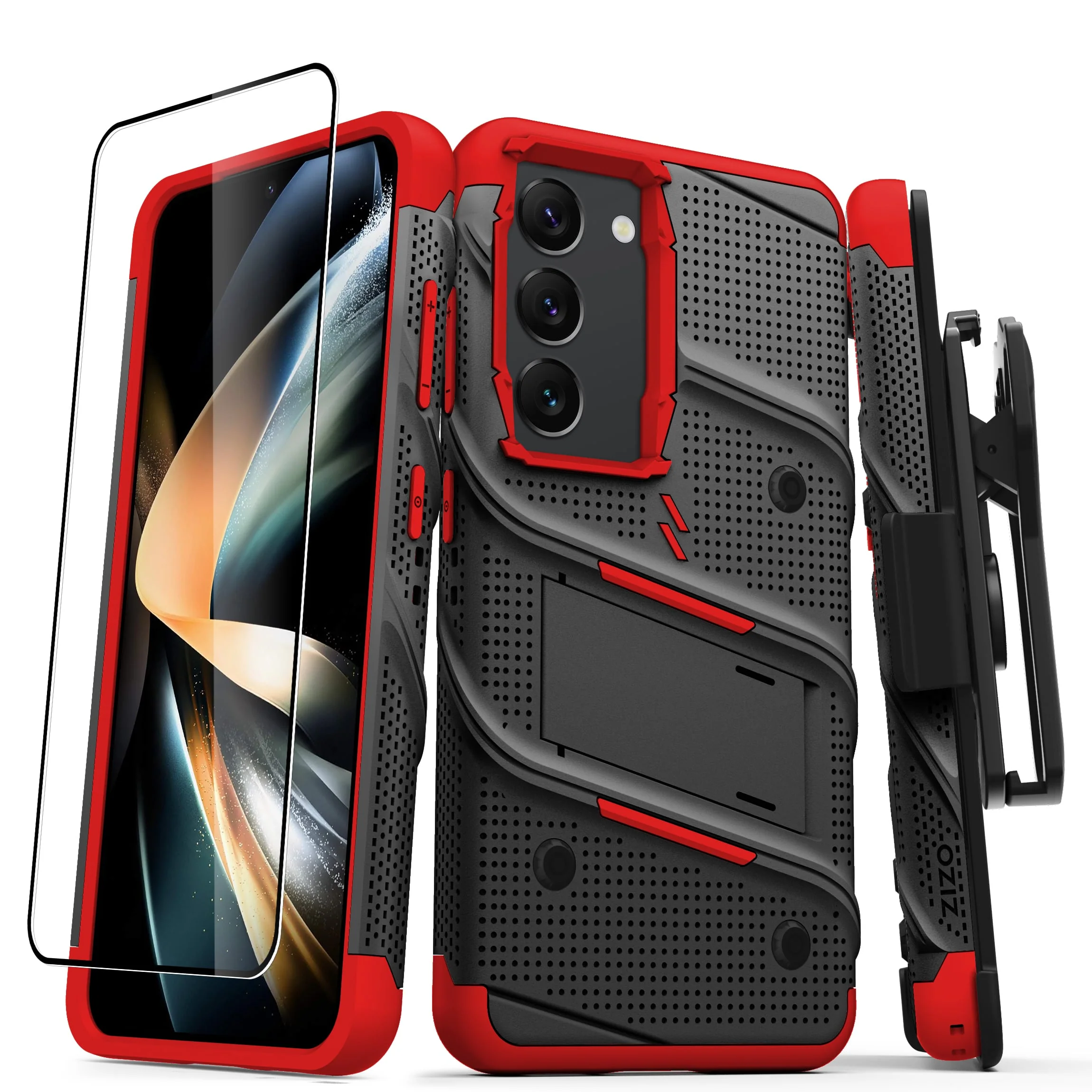 Zizo, ZIZO BOLT Bundle Galaxy S23 Case - Red