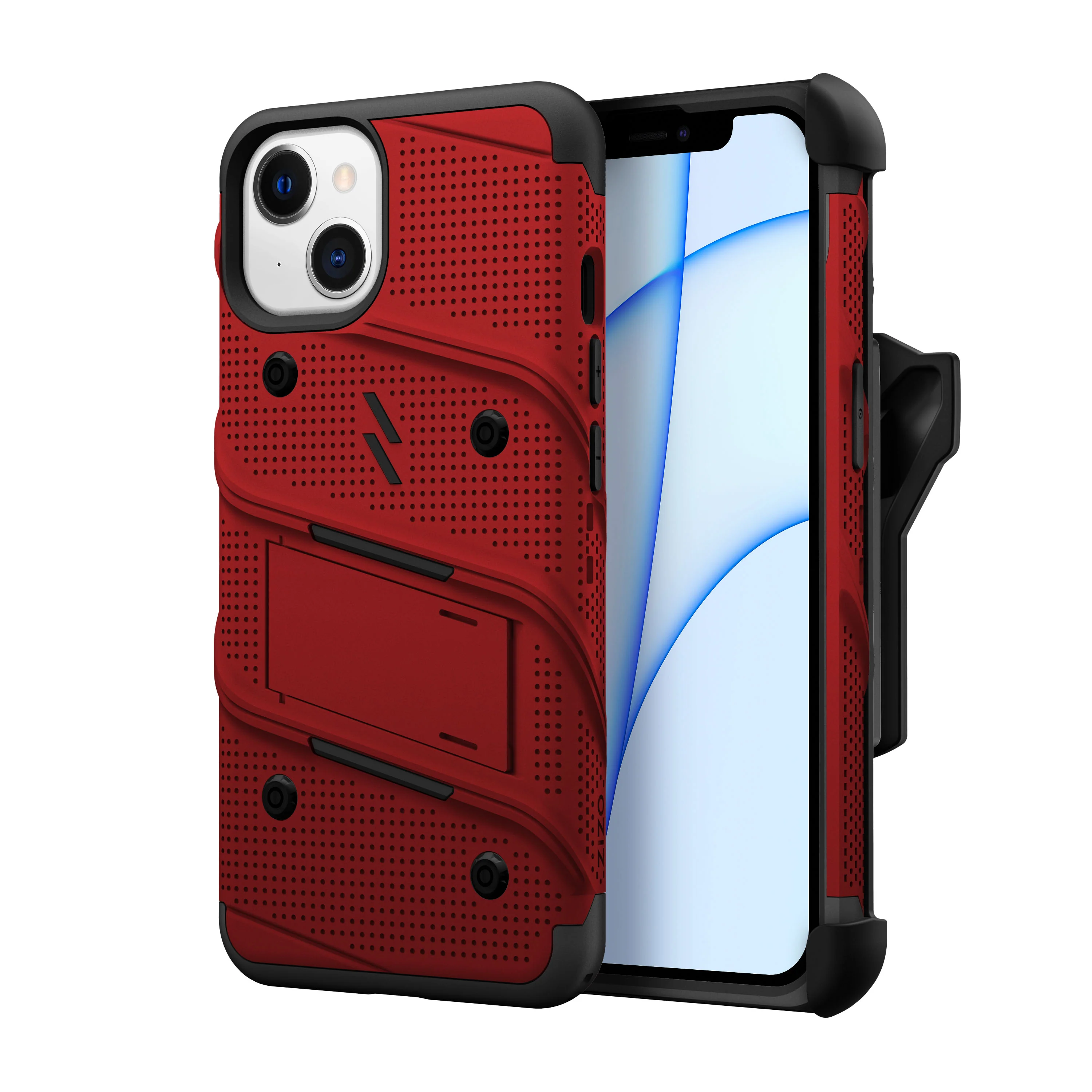 Zizo, ZIZO BOLT Bundle iPhone 13 Case - Red