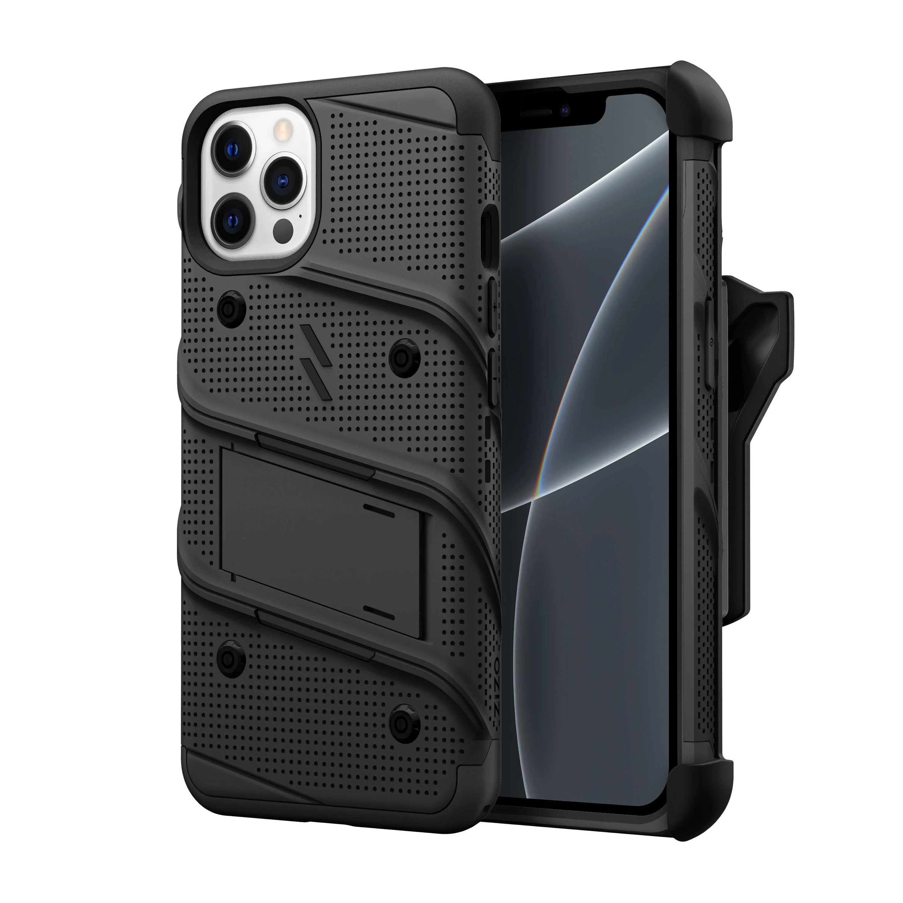 Zizo, ZIZO BOLT Bundle iPhone 13 Pro Max Case - Black