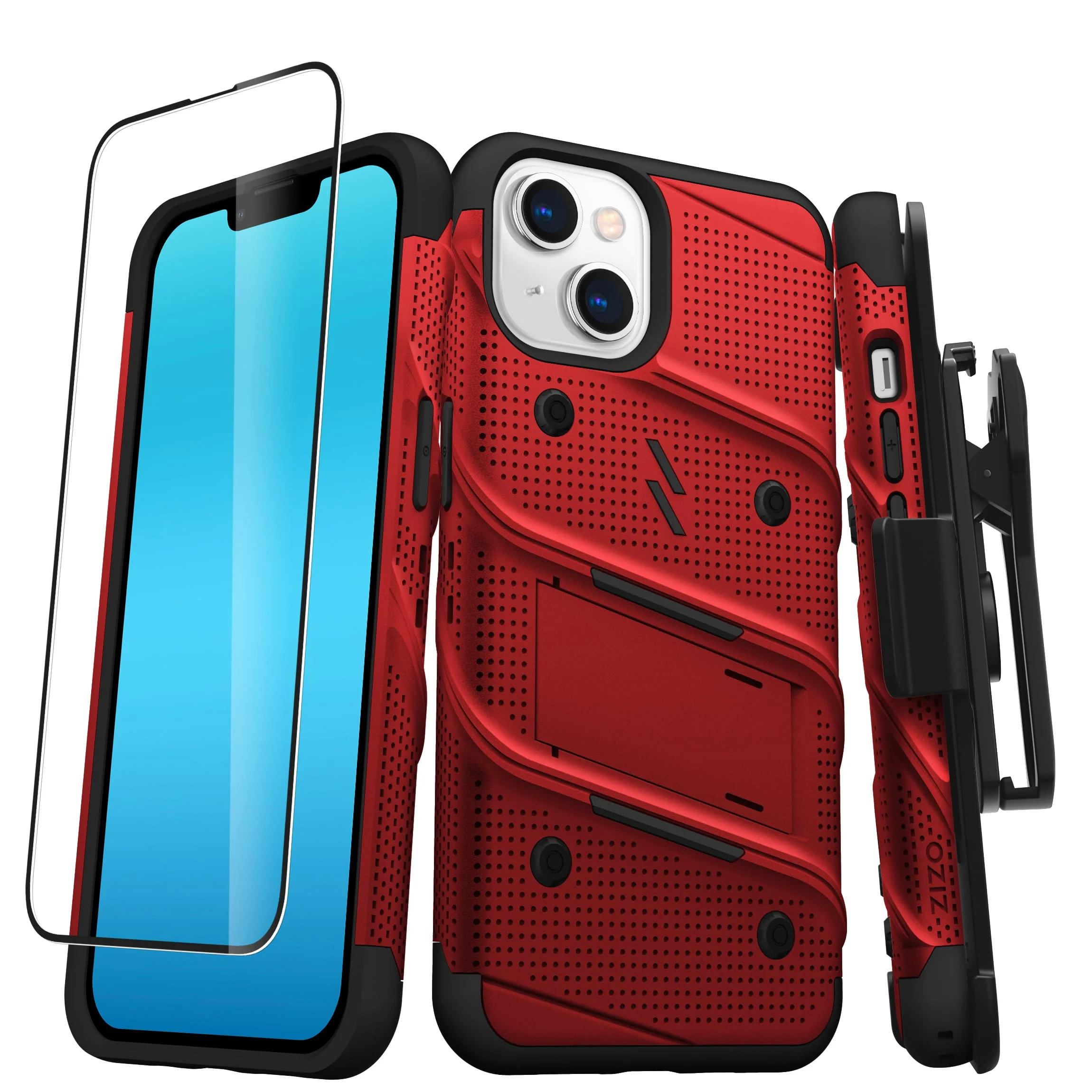 Zizo, ZIZO BOLT Bundle iPhone 14 (6.1) Case - Red