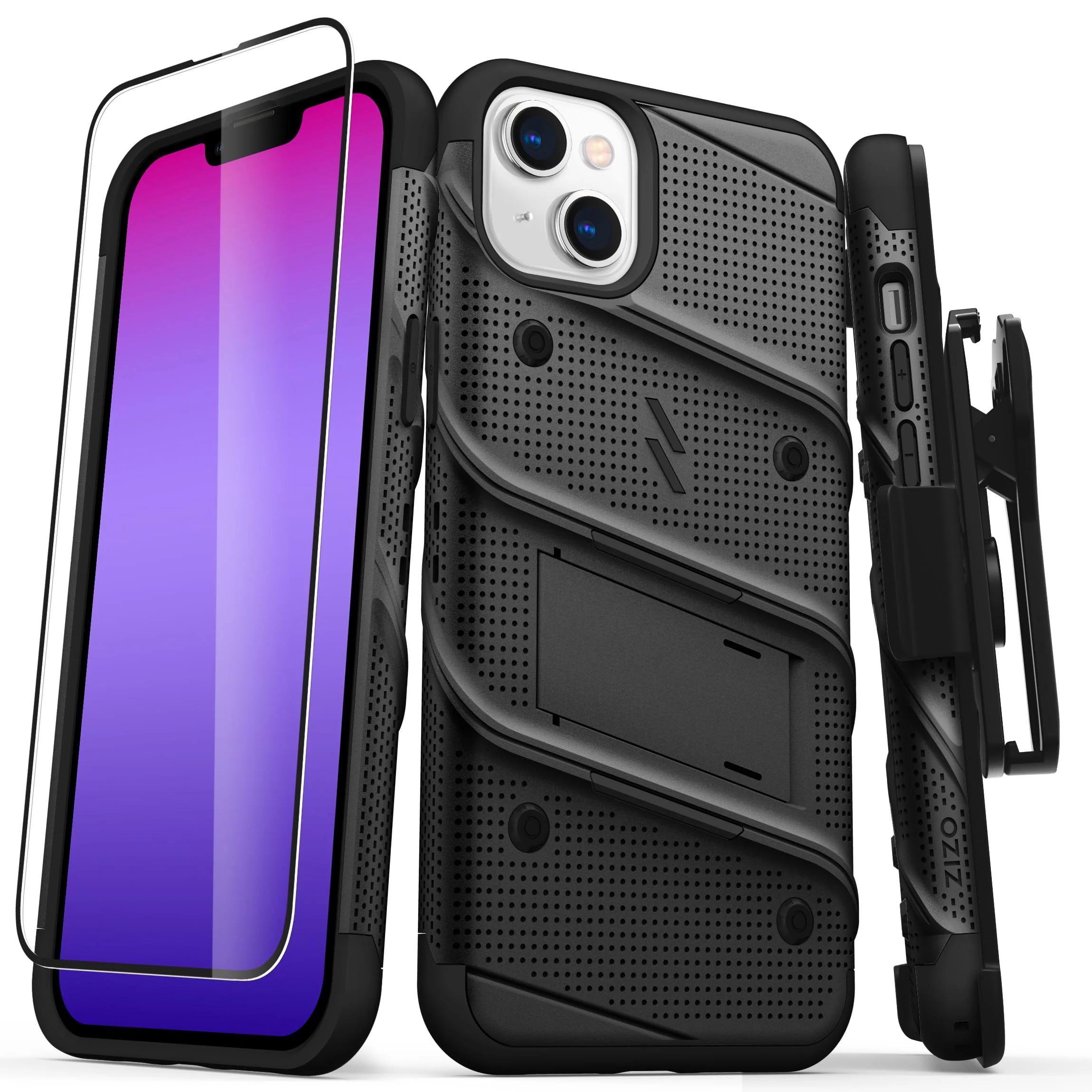 Zizo, ZIZO BOLT Bundle iPhone 14 Plus (6.7) Case - Black