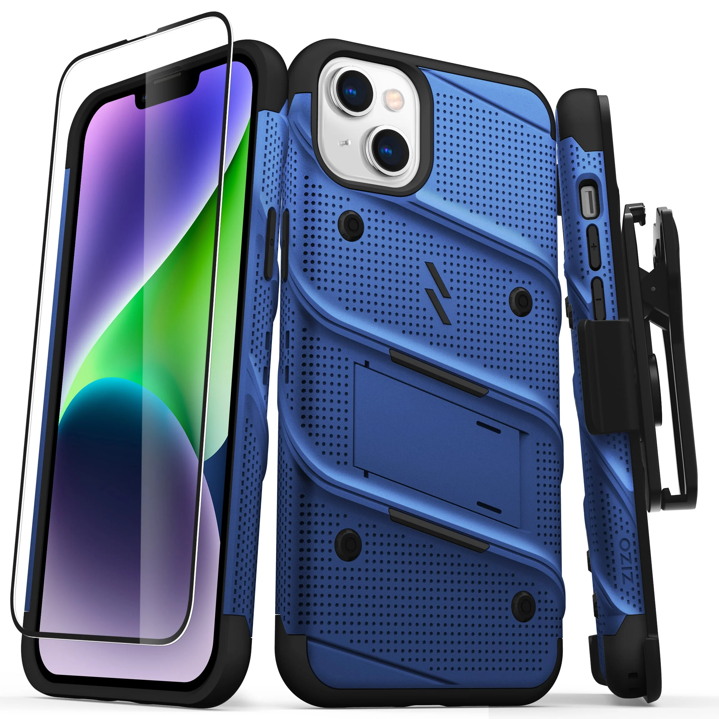 Zizo, ZIZO BOLT Bundle iPhone 14 Plus Case - Blue