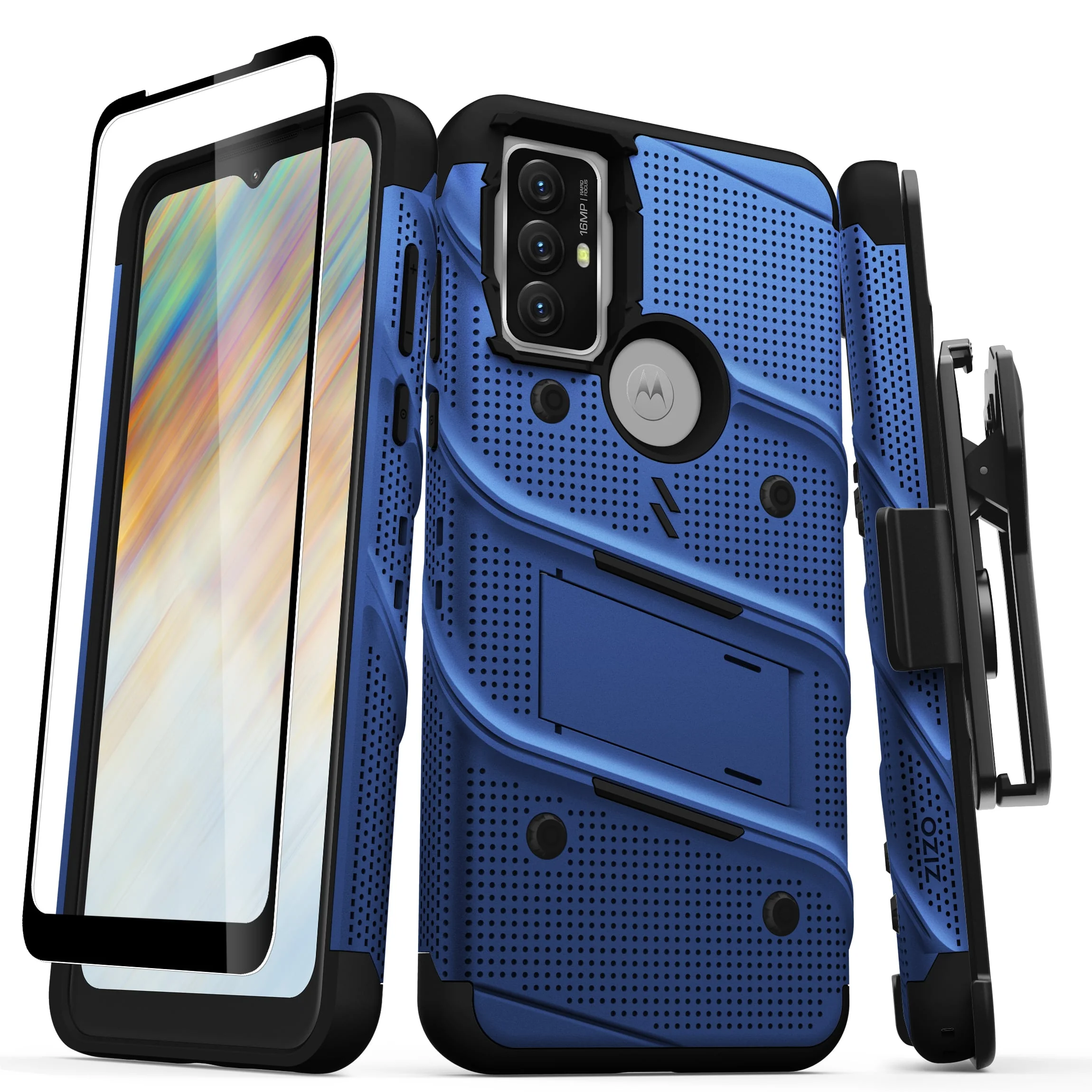 Zizo, ZIZO BOLT Bundle moto g play (2023) Case - Blue