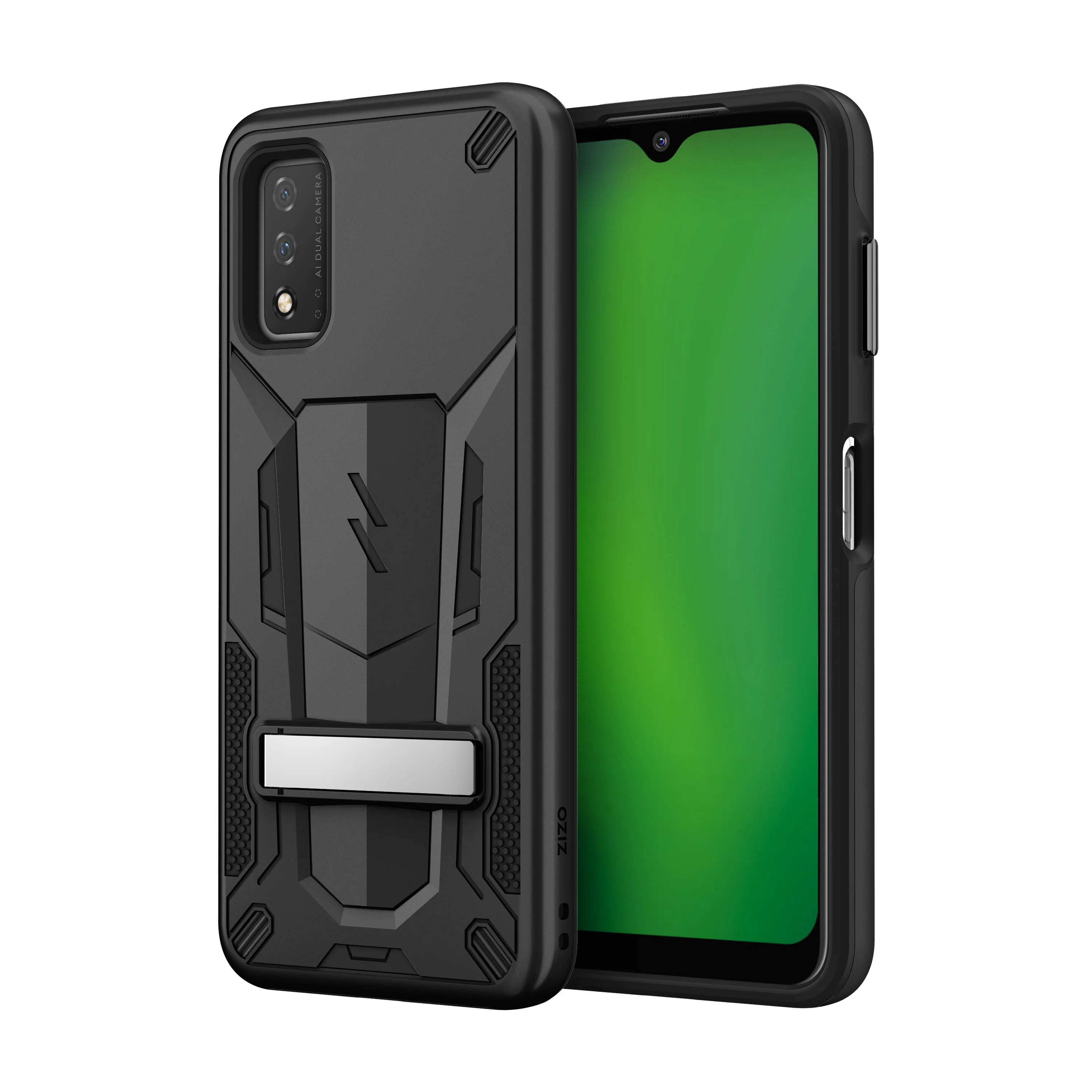 Zizo, ZIZO TRANSFORM Series T-Mobile REVVL V Case - Black