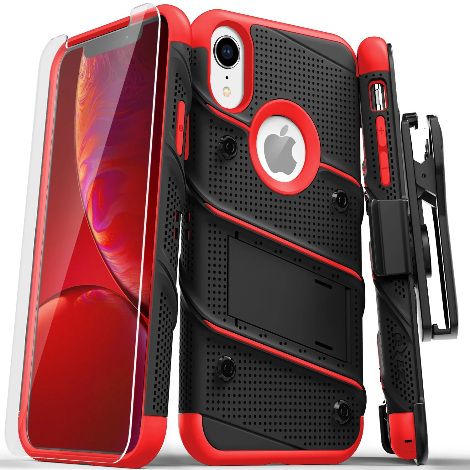 Zizo, Zizo Bolt Series Case iPhone XR (Black/Red)